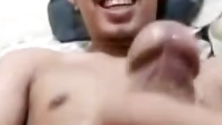 Malaysian cute man jerk off his cock cum a lot