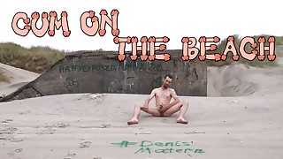 Cum on the beach