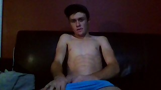 College Twink Jerking Off On Webcam