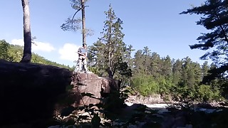 Last outdoor exhib session on the rock before moving (full face) #3