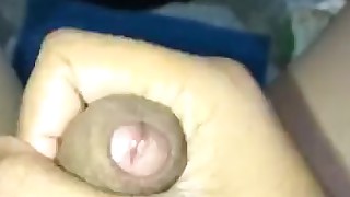 White boy cums