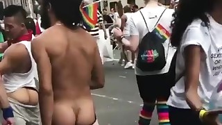 This Guy Is Really Walking With His Ass Out In Public!!!