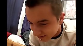 Punk boy spanks his roommates ass only to be spanked back