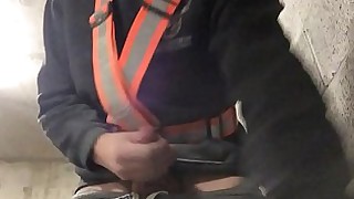 jacking off at the job site